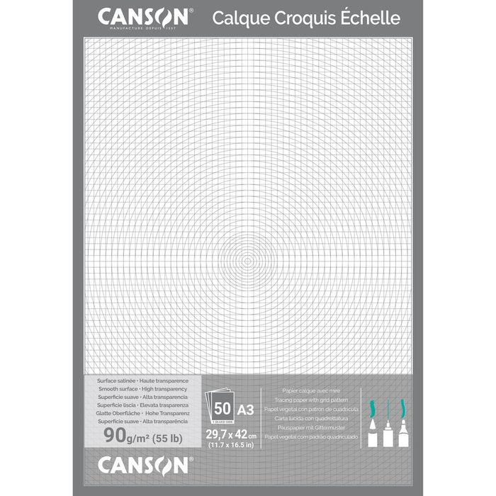 Bloc Espiral Estándar Liso 50H 90g | Guarro & Canson | Cartón | Formato Estándar | Pack 1 Unidades