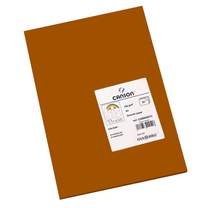 CARTULINA GUARRO IRIS A3 185G 50H CHOCOLATE | 50 UNIDADES | (GUARRO & CANSON) Imagen principal del producto