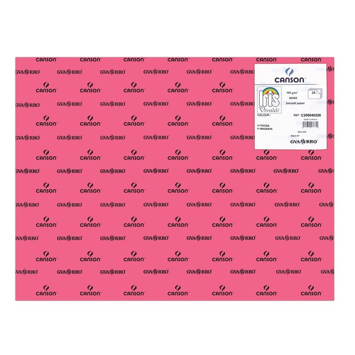 CARTULINA GUARRO 50X65 185GRS IRIS FUCSIA | 25 UNIDADES | (GUARRO & CANSON) Imagen principal del producto