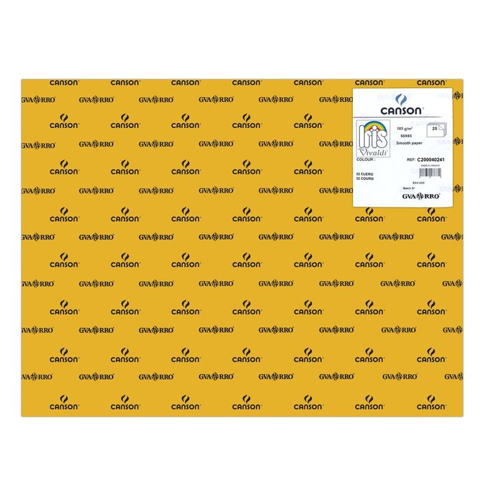 CARTULINA GUARRO 50X65 185GRS IRIS CUERO | 25 UNIDADES | (GUARRO & CANSON)