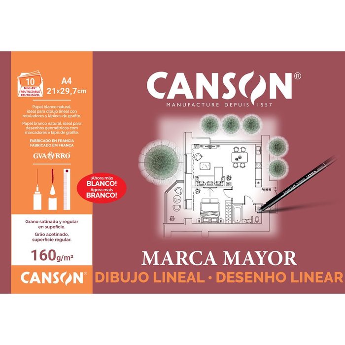 MINIPACK A4 10H LAMINAS MARCA MAYOR | 1 UNIDADES | (GUARRO & CANSON) Imagen principal del producto