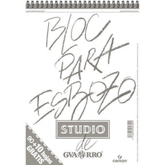 Bloc Espiral Estándar Liso 10H 90g | Guarro & Canson | Cartón | Formato Estándar | Pack 1 Unidades