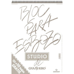 Bloc Espiral Estándar Liso 10H 90g | Guarro & Canson | Cartón | Formato Estándar | Pack 1 Unidades