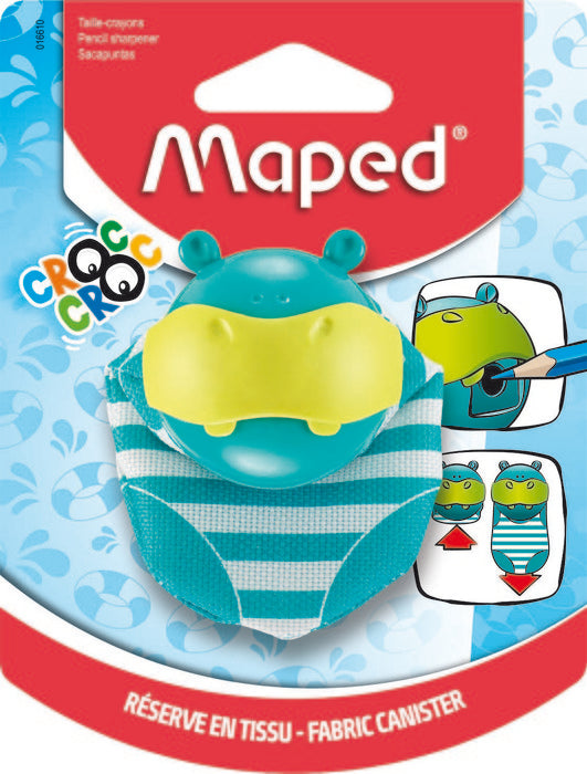 SACAPUNTAS CROC CROC HIPO 1O BLISTER | 1 UNIDADES | (MAPED)