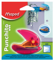 PERFORADORA PUNCHITO 5 HOJAS 1 ORIFICIO BLISTER | 1 UNIDADES | (MAPED)