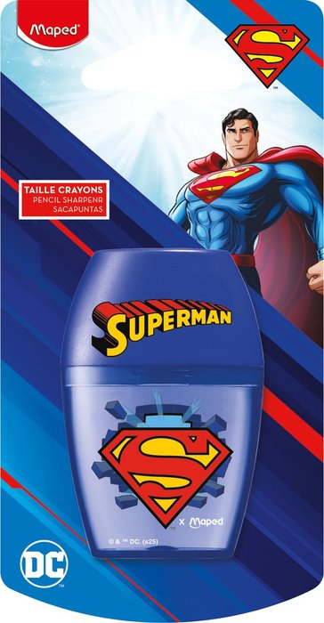 BLISTER SACAPUNTAS 1O SHAKER SUPERMAN | 1 UNIDADES | (MAPED) Imagen principal del producto