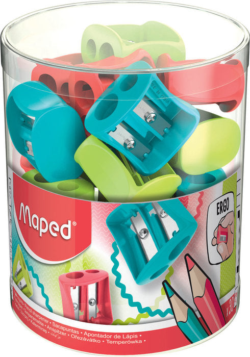 Expositor 30 afilalapices plastico vivo doble maped