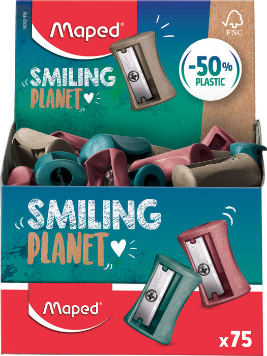 EXPOSITOR 75 AFILALAPIZ MAPED VIVO 1 USO SMILING PLANET FSC | 75 UNIDADES | (MAPED) Imagen principal del producto