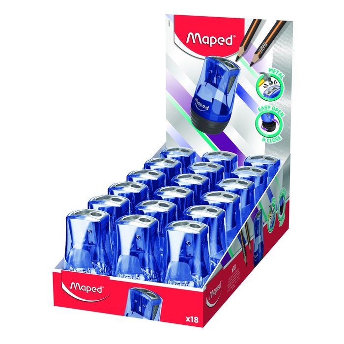 Afilalápices Tonic Metal Doble con Depósito Maped Pack 18 Imagen principal del producto