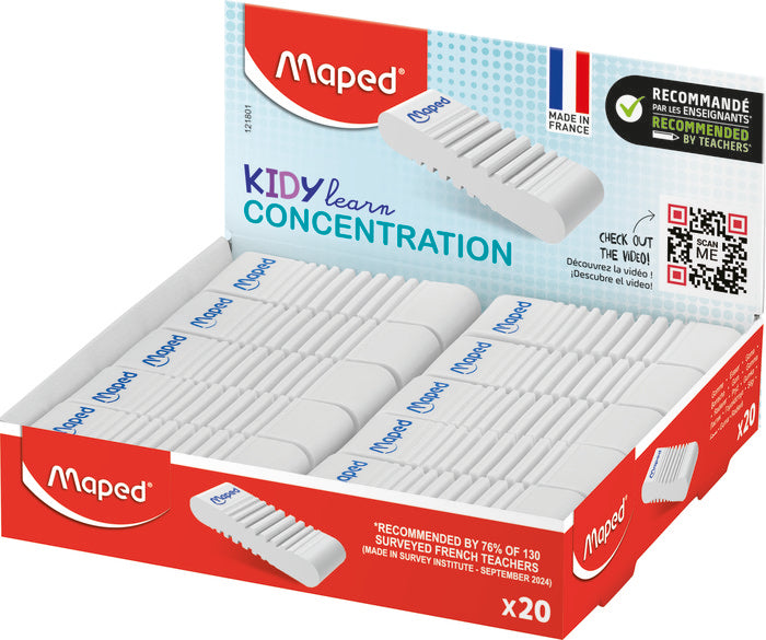 Expositor 20 Goma Kidy Learn Concentration Maped