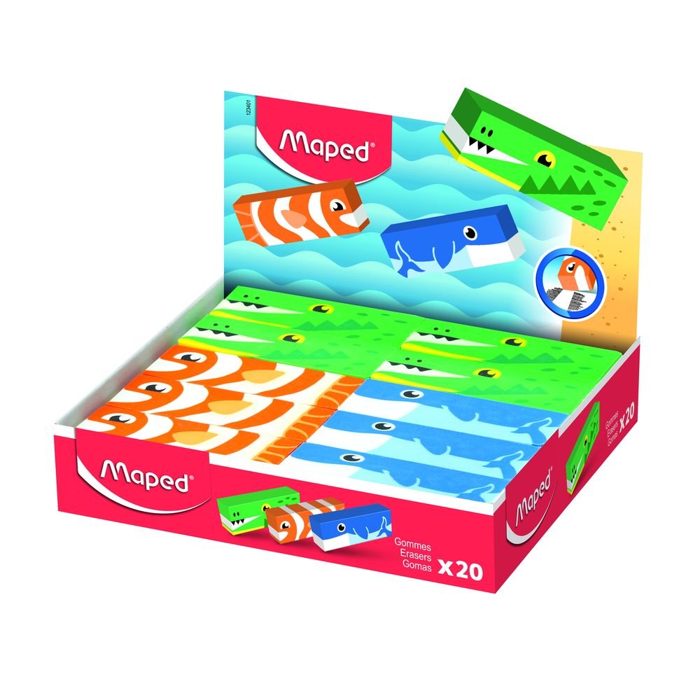 Gomas Maped Animal Pack 12 unidades Imagen principal del producto