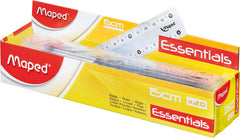 REGLA MAPED ESSENTIALS 15CM TRANSPARENTE | 25 UNIDADES | (MAPED)