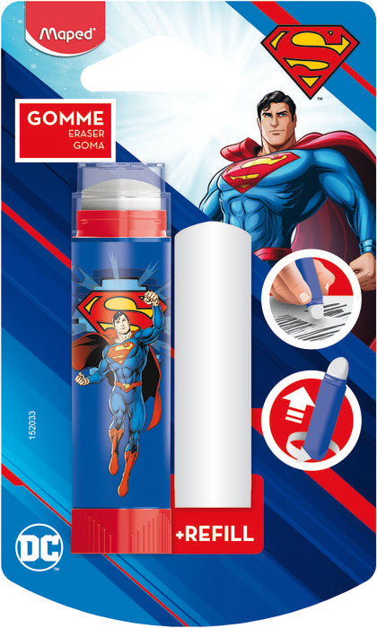 BLISTER GOMA TUBO SUPERMAN BLISTER | 1 UNIDADES | (MAPED)