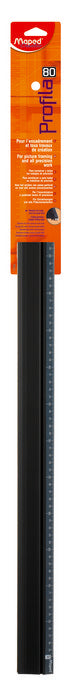 REGLA DE CORTE PROFILA 80CM BOLSA | 1 UNIDADES | (MAPED)