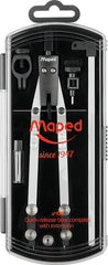 COMPAS MAPED BIGOTERA TECNICA DE METAL CON EXTENSION 5 PZAS | 1 UNIDADES | (MAPED)