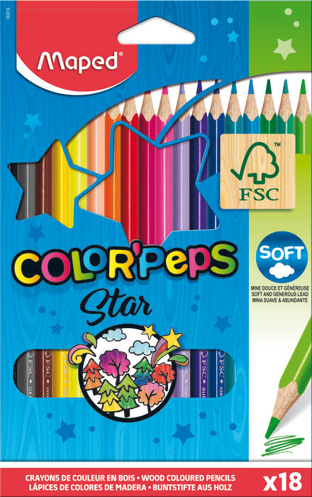 Estuche 18 lápices de colores Color'Peps Maped