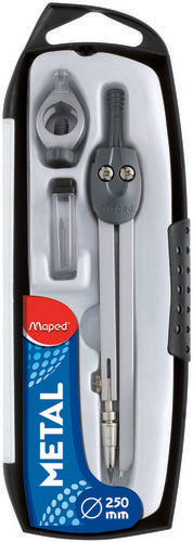 COMPAS ESCOLAR START 3 PIEZAS con adaptador universal Maped Imagen principal del producto