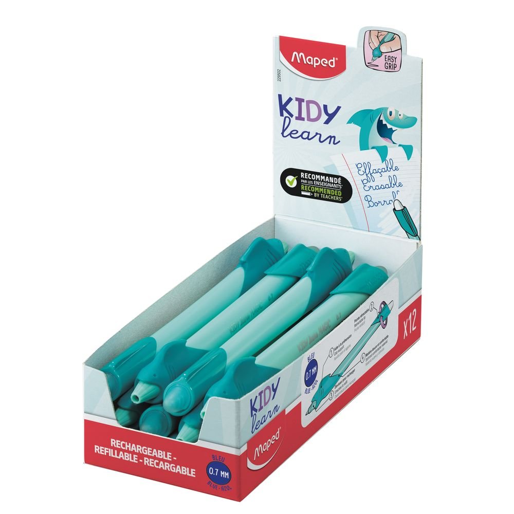 Boligrafo Maped Kidy Learn Borrable Tiburon Tinta Azul Imagen principal del producto