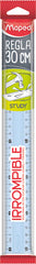 REGLA MAPED STUDY IRROMPIBLE 30 CM TRANSPARENTE | 25 UNIDADES | (MAPED)
