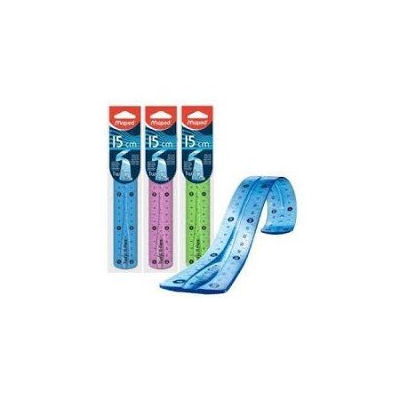 REGLA TWISTNFLEX "DECOR" 15CM BOLSA | 1 UNIDADES | (MAPED) Imagen principal del producto