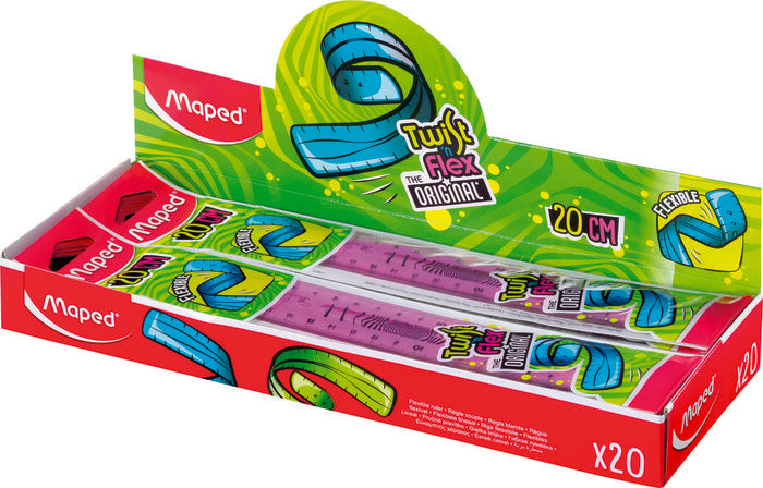 REGLA MAPED TWIST'N FLEX 20 CM FLEXIBLE | 1 UNIDADES | (MAPED) Imagen principal del producto