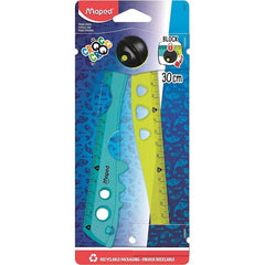REGLA MAPED PLEGABLE CROC CROC 15/30CM BLISTER | 18 UNIDADES | (MAPED)