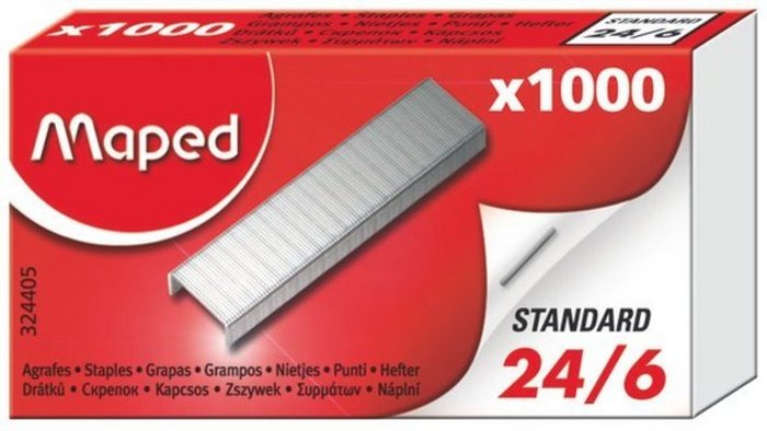 GRAPAS MAPED 24/6 CAJA 1000 | 36 UNIDADES | (MAPED) Imagen principal del producto