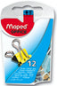 PINZA MAPED 15 MM ABATIBLE CAJA 12 UDS COLORES SURTIDOS | 12 UNIDADES | (MAPED)