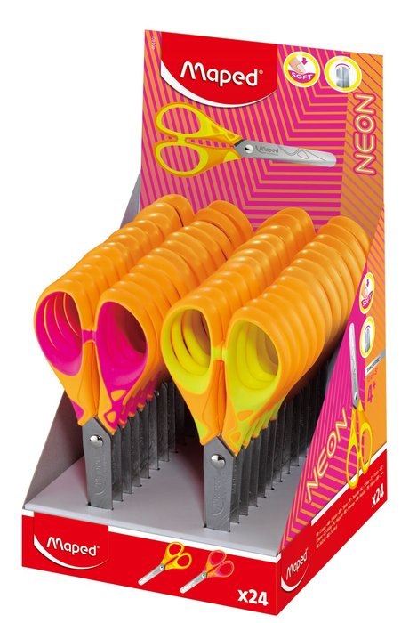 Tijeras escolares neon Pulse 13 cm Maped Creativ Pack 12 Imagen principal del producto
