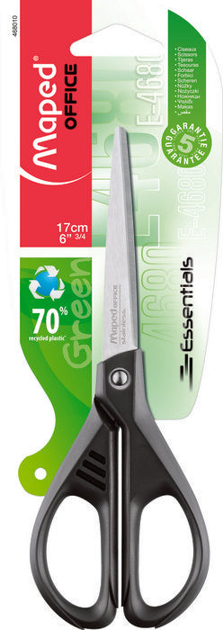TIJERA OFICINA ESSENTIALS GREEN 17CM SIMETRICA TRY ME | 1 UNIDADES | (MAPED) Imagen principal del producto