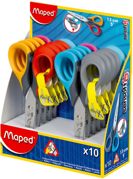 Exp 10 Tijera Escolar Sensoft 13CM Zurdos