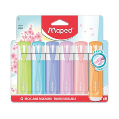 Marcador Maped Classic Pastel 6 Colores Surtidos | Maped | Pack 1 Unidades