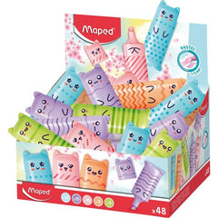 Expositor 48 Marcador Fluo Mini Pastel | Maped | Pack 48 Unidades