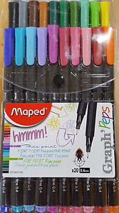 Rotulador Maped Est/20 Graph Peps 0,4Mm Surtidos | Maped | Pack 1 Unidades