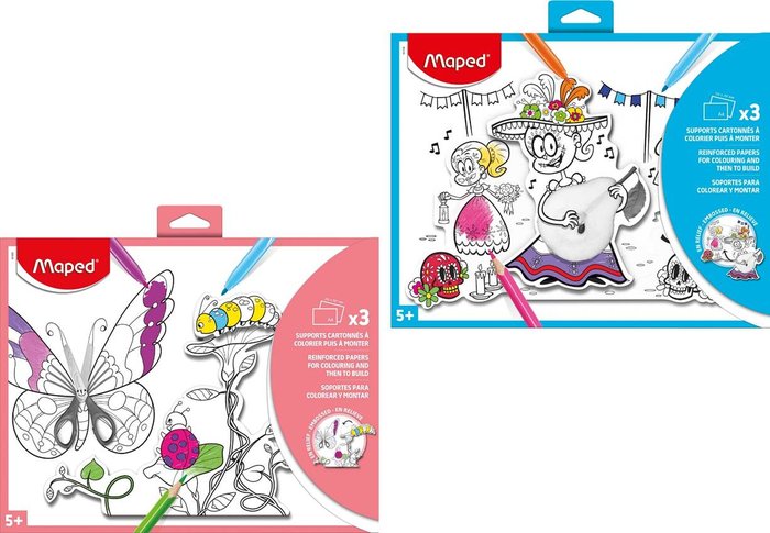 Soportes para Colorear y Pintar 3 Uds Maped