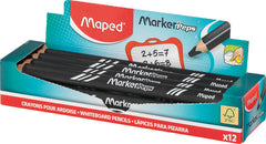 LAPIZ MAPED MARKER PEPS WOOD FSC 100% NEGRO | 12 UNIDADES | (MAPED)