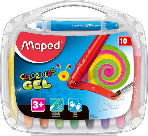 CERA MAPED COLOR PEP GEL ACUARELABLE 10 COLORES SURTID | 1 UNIDADES | (MAPED) Imagen principal del producto
