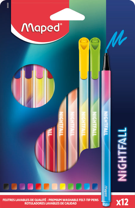 Rotulador Maped Punta 2,5 Mm Triangular 12 Colores Surtidos | Maped | Pack 1 Unidades