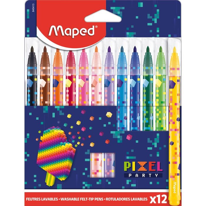 Rotulador Maped Pixel Party 12 Colores | Maped | Pack 12 Unidades
