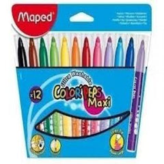 Rotulador Maped Colorpeps Jumbo 12 Colores Surtidos | Maped | Pack 1 Unidades