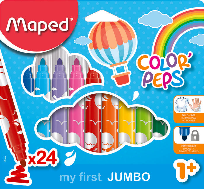 Estuche 24 rotuladores Colores Early Age Jumbo Maped Marca Maped Imagen principal del producto