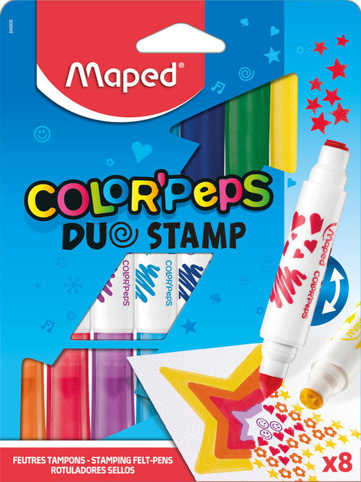 Rotulador Maped Colorpeps Duo Stamp 8 Colores Surtidos | Maped | Pack 1 Unidades Imagen principal del producto