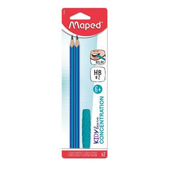 BLISTER 2 LAPIZ DE GRAFITO HB + ADAPTADOR TOPP KIDY LEARN | 24 UNIDADES | (MAPED)