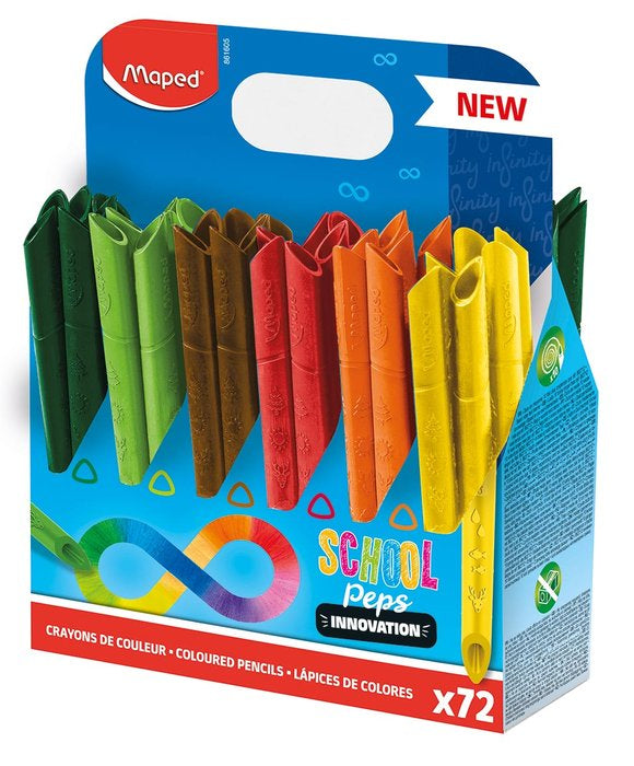 LAPIZ MAPED INFINITY SCHOOL PACK 72 COLORES | 1 UNIDADES | (MAPED)