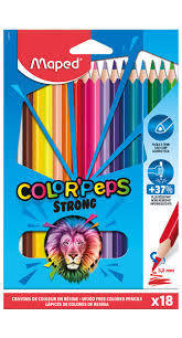 Estuche 18 Lapices de Colores Color'peps Strong Maped Imagen principal del producto