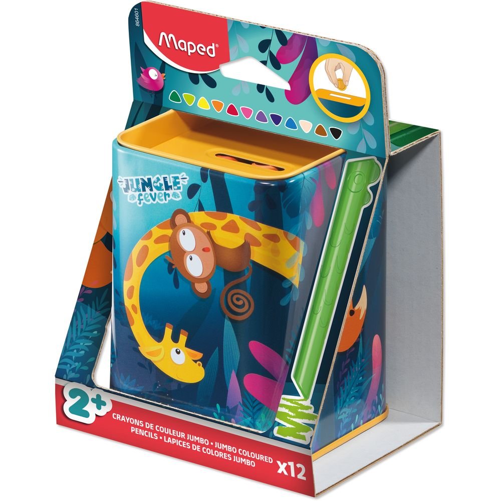 Lápiz Maped Infinity Kidy Jungle 12 Colores Surtidos