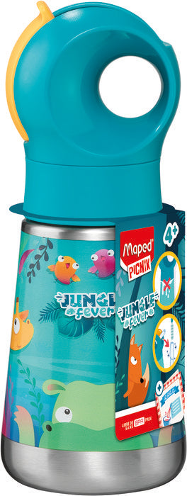 BOTELLA ACERO INOXIDABLE 350 ML JUNGLE FEVER | MAPED | 1 UNIDAD | 3154148730996