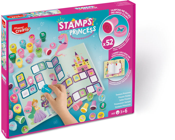 JUEGO MAPED CREATIV 52 STAMPS PRINCESSE | MAPED | 1 UNIDAD | 3154149070725 Imagen principal del producto