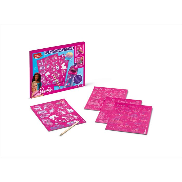 SET SCRATCH STICKERS BARBIE | MAPED | 1 UNIDAD | 3154149070756 Imagen principal del producto