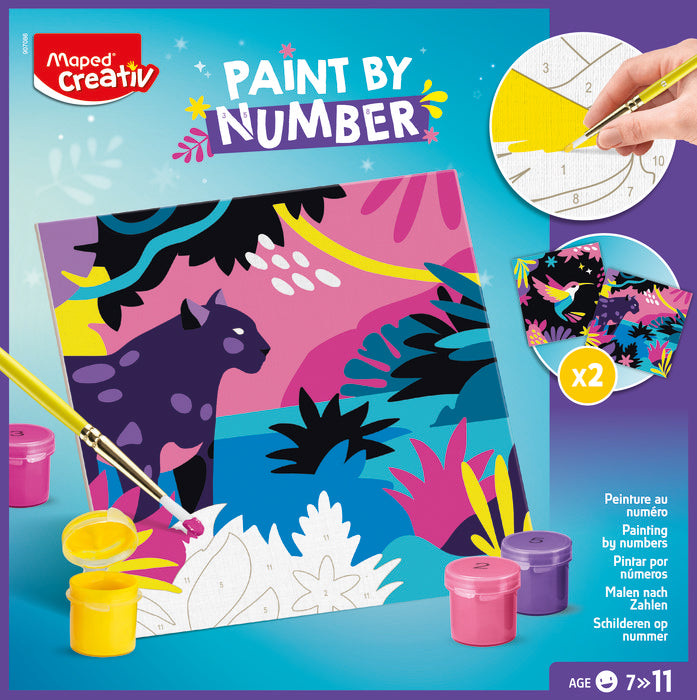 PINTAR POR NUMEROS JUNGLE LEOPARDO/PARAJO | MAPED | 1 UNIDAD | 3154149070862